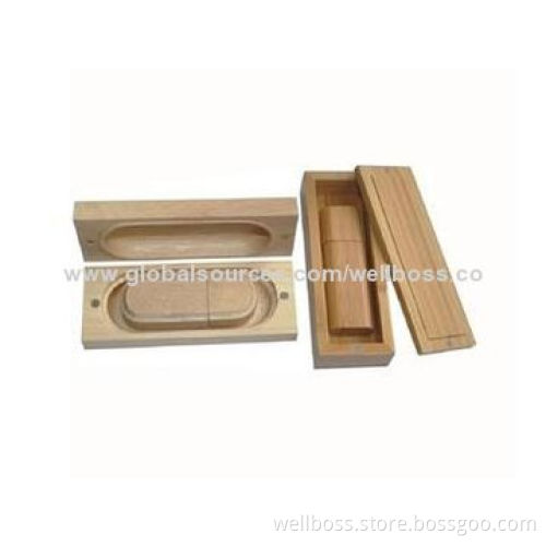 Promotional Gift USB Flash Drive with Wooden Housing, Free Samples are Offered